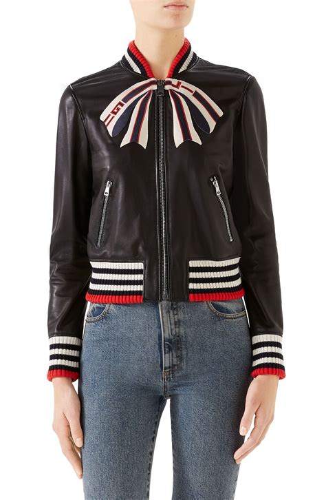 gucci girls jackets|gucci leather jackets for women.